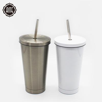 China Viable Chinese Supplier Wholesale Stainless Steel Mug Travel Insulated Coffee Mugs With Straw And Lid for sale