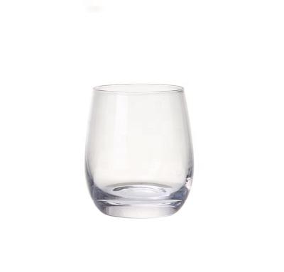 China Viable Wholesale Good Quality Egg Shape Tumbler Lead Free Stemless Glass Wine Cup Beer Coffee Tea Mug for sale