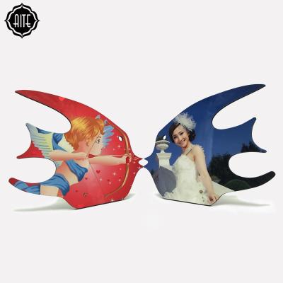 China MDF New Products Agents Wanted Custom Design Pair Fish Shape 5mm Photo Frame for sale