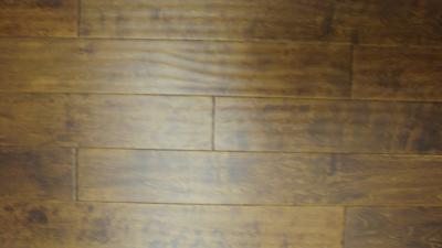 China Birch Engineered Flooring Teak color,handscraped for sale