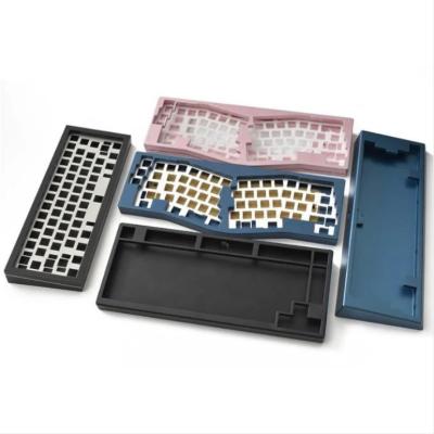 China Aluminum CNC Keyboard Custom Machining Plate Anodized DIY Aluminum Mechanical Keyboard Case for sale