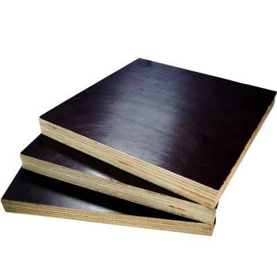 China Wholesale 11mm 12mm 15mm 18mm 1220*2440 wbp melamine phenolic poplar core black / brown shuttering film faced plywood for sale