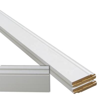 China MDF board white primed skirting board soft wood skirting for sale