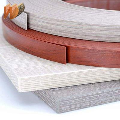 China China Manufacture Furniture Accessories Table And Chair Flexible Woodgrain Plastic Pvc Edge Banding For Plywood for sale