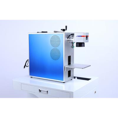 China Small Size Price Online Fiber Optic 20w Metal Bottle Plastic Laser Marking Machine for sale