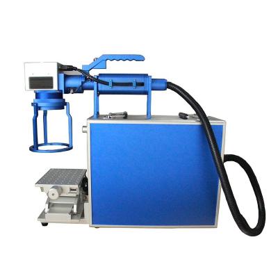 China Unbiased Portable 20w 30w Fiber Laser Marking Machine With Multi Color On Metal for sale