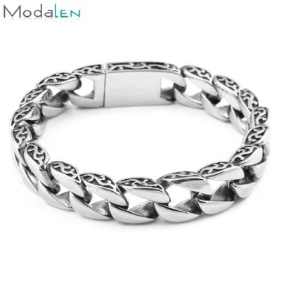 China Free Sample Stainless Steel Bangle Custom Chain Bracelet Mens Cuban Bracelet for sale