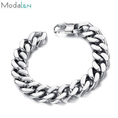 China The Latest Trendy Best Quality Stainless Steel Bracelets Canton Stainless Steel Cuban Link Bracelet for sale