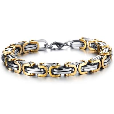 China Free Sample CLASSIC Man Stainless Steel Bracelets Canton Chain Stainless Steel Rage Bracelet for sale