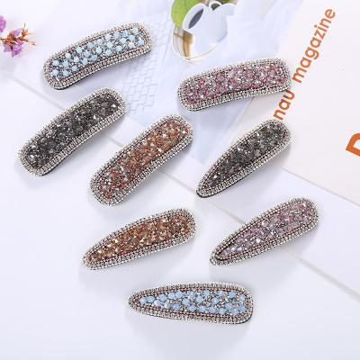 China Hair Decoration Crystal Water Drop BB New Cuts Original Design Girl Baroque Minimalist Rhinestone Jewelry Hits Hairpin Hair Accessories for sale