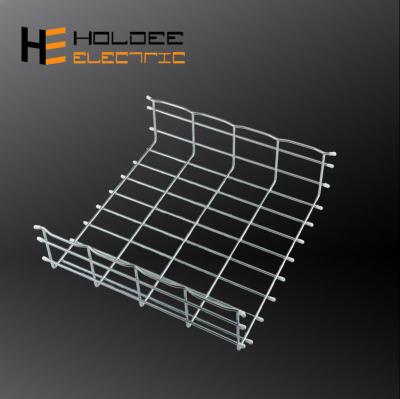 China Q235/201/202/304/304L/316/316L 2-6mm Steel Powder Coated Cable Tray Wire Mesh Rack System/System/Epoxy Coated Cable Trunking for sale