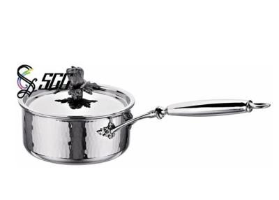 Chine 16cm Cookware de 304 solides solubles triplement, pots d'acier inoxydable et casseroles à vendre