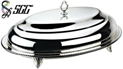 China Stainless Steel 304 Oval Plate With Cover For Displaying Hotel Buffet Food , Dinner Plates for sale