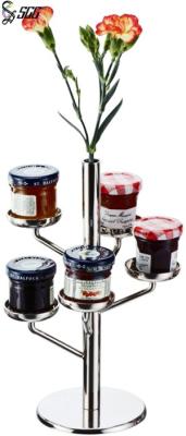 China Elegant Tree-based Stainless Steel Jam Stand For Bar / Club , Afternoon Tea Tableware for sale