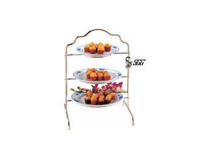 China Portable Three Tier Dessert Display Stands Stainless Steel Display Rack for sale