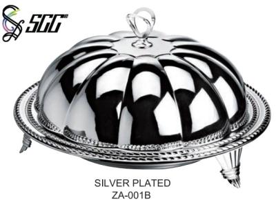 China Pumpkin Shape Stainless Steel Silver Plate Cover For Serving Food for sale