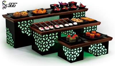 China LED kombinierte Buffet-Anzeigen-Aufbrüche mit 3 Größen für Hotel-Buffet/Partei zu verkaufen