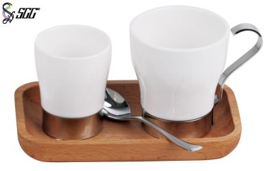 China Coffee And Milk Cups Set Afternoon Tea Tableware For Cafe / Buffet for sale