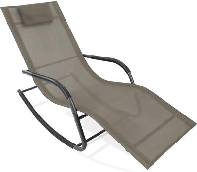 China Modern Rocking Lounger Weightless Extended Chair Patio Weightless Convertible for Outdoor Beach Yard Pool for sale