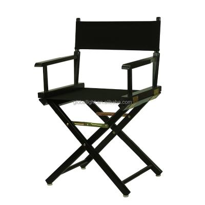 China Wooden Folding Black Director Fishing Chair 18 Inch Helm Durable Chair for sale