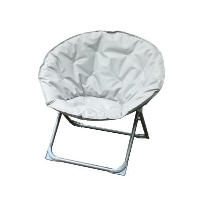 China Contemporary Garden Leisure Polyester PE 600D Outdoor Folding Chair Cushions For Moon Chair Covers Steel Frame Chair for sale