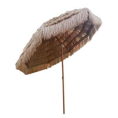 China Sun Shade Outdoor UV Protection Grass Roof Straw Thatch Beach Umbrella for sale