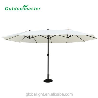 China 15feet Modern Double Sided Extend Market Patio Umbrella for sale