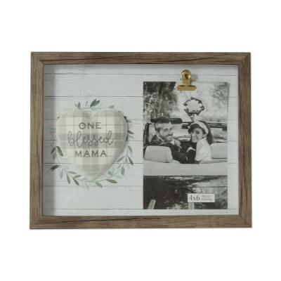 China Wholesale Customized Tabletop 8x10 Picture Frame With Blessed Mother's Day Gift Display Photo Frame Clip Shadow Box Frames for sale