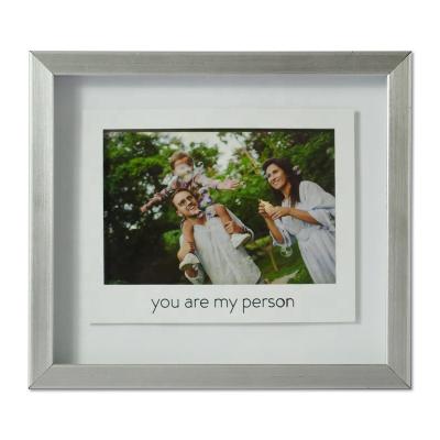 China Factory wholesale tabletop made in ps frame printed you are my person photo frame shadow silver box frames for flower memory table box for sale