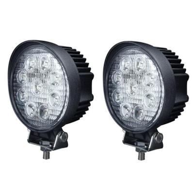 China IP67 SUV 9 Piece 4pistar 4x4 Truck 27W Spot Flood Lamp Led Work Light 27W for sale