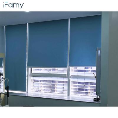 China Hot Sale Minimalist 100% Polyester Anti-static Single Medical Roller Shades for sale