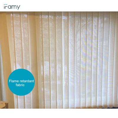 China Contemporary Ready To Ship Motorized Vertical Blinds Sheer Curtain For Office Bulidng High Window for sale