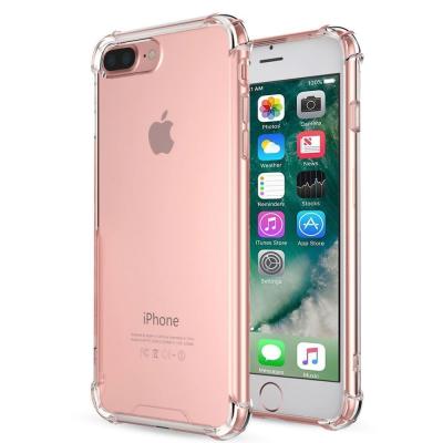 China Crystal Clear TPU Phone Case For iPhone 7 Plus/8 Plus Clear TPU Mobile Case With Reinforced Corners for sale