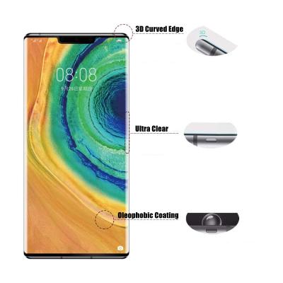 China Mobile Phone YeeAcc 3D Curved Tempered Glass For Huawei Mate 30 Pro Screen Protector for sale