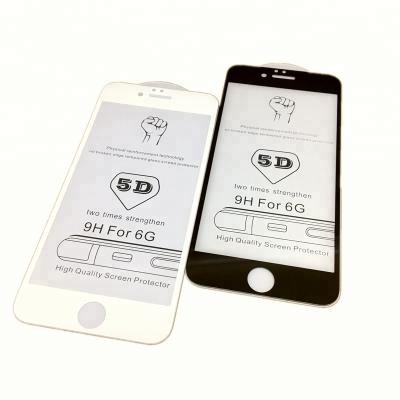 China 5D Mobile Phone Tempered Glass Screen Protector For iPhone 6/6S for sale