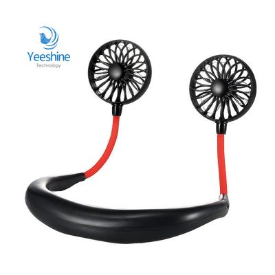 China Hotel Hands Free Portable Rechargeable Portable Table Neck Handheld Fans for sale