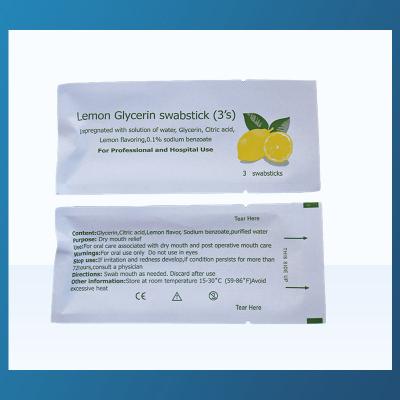 China MSDS CHG Foam Swabsticks Individual Packaging White Medical Swab for sale