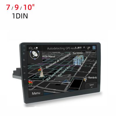 China Universal 7 Car Radio GPS Single Android 1 DIN Video-Audio Multimedia Player 9 10 Inch Touch Screen Car GPS Navigation Stereo Music for sale