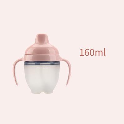 China BPA Free 160ml Feeding Water Cup Food Grade Silicone Baby Bottle BPA Free Infant Care Bottle Low MOQ for sale