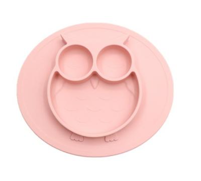 China BPA Free Baby Suction Feeding Dish BPA Free Silicone Toddler Bowl Children Food Grade Slip Mat Non Low MOQ for sale