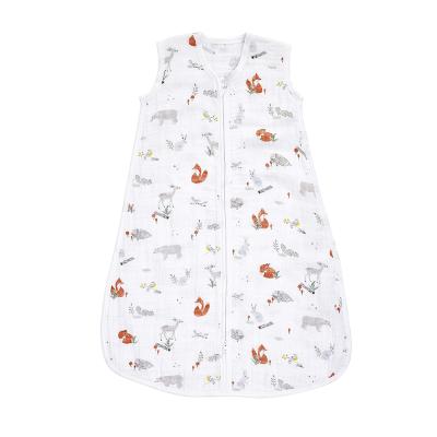 China Breathable Super Soft Organic Combed Cotton Baby Sleeping Bag 2.5 Bag Adiathermal Power for sale