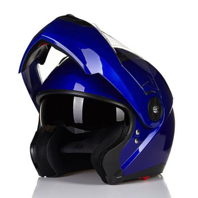 China Double Adjustable Design Flip Up Modular Motorcycle Helmet from Flip Manufacturer Made Abs Material of Sun Visor for sale