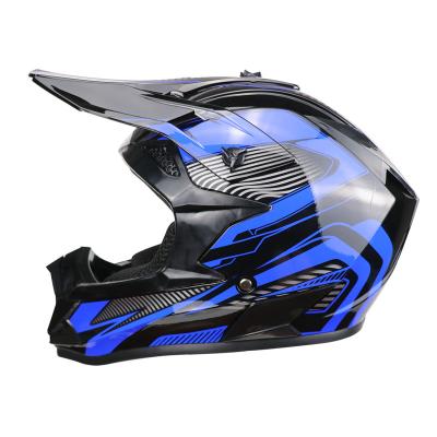 China Double Cross Sun Visor Flip High Strength Abs High Impact Resistance Adjustable Cool Fancy Motocross Helmet for sale