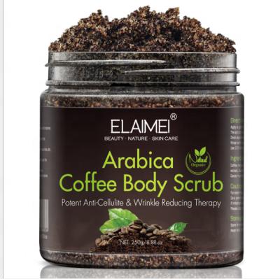 China Wholesale Whitening Exfoliator Body Scrub Face And Body Exfoliating Arabica Coffee Scrub Private Label Natural Organic Coffee Body Scrub for sale