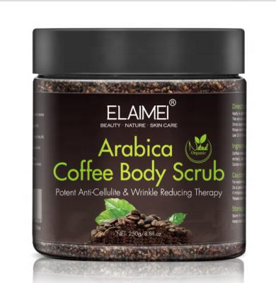 China Wholesale Exfoliator Coffee Scrub Natural Whitening Body Scrub Organic Arabica Coffee Scrub 100% Natural for sale