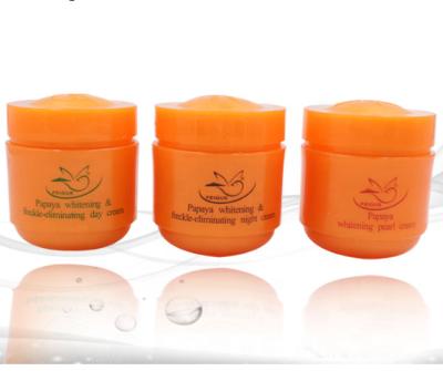 China Anti Wrinkle 3 in1 Nourishing Papaya Pearl Natural Papaya Face Cream Herbal Moisturizer Wholesale Cream Day And Night Whitening Face Cream for sale