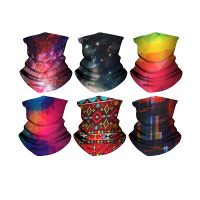 China 6 Pcs Sun UV Protection Neck Cuff Face Cover Shield Face Scarf Bandana Fishing Eco-friendly Colorful Recyclable Accessories for sale