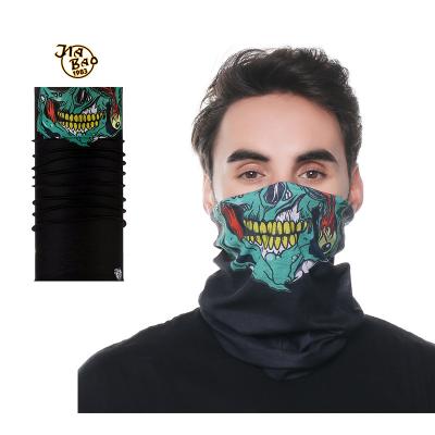 China Monster Tube Bandana Face Mask Eco-Friendly Recyclable Custom Seamless Face Mask Hair Scarf Polyester Face Mask for sale