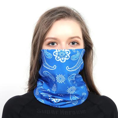 China Eco-Friendly Recyclable Seamless Multi Functional Blue Red Classic Bandana Printed Mask Quality Paisley Neck Cuff Paisley Face Bufs For Recycling for sale