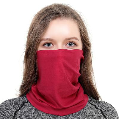 China Eco-Friendly Recyclable Crimson Scarf Ladies Turbans Neck Cuff Tube Headbands Motorcycle Hoodie Bandana Sport Bandana For Fishing Recycling for sale